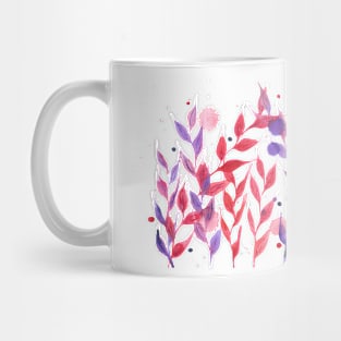 Between purple and red plants Mug